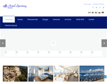 Tablet Screenshot of hotel-sporting.it
