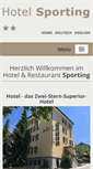 Mobile Screenshot of hotel-sporting.ch